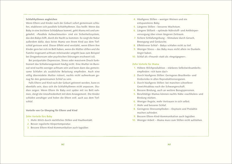 artgerecht - das andere Babybuch Seite 162 und 163