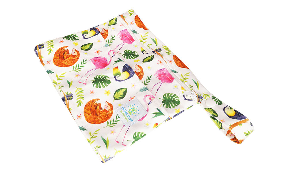 Blümchen Wetbag XS Flamingo