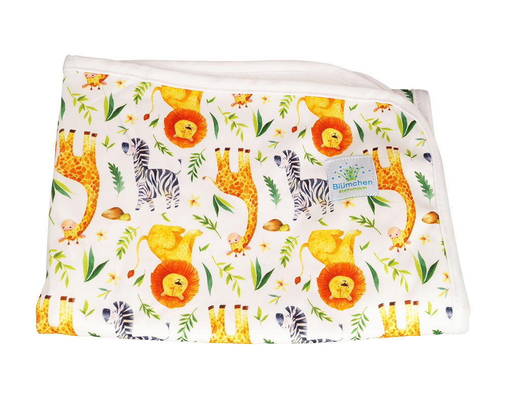 Blümchen Wickelunterlage Zebra