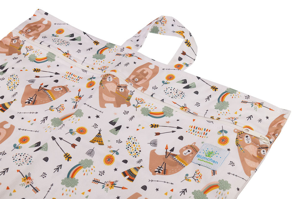 Blümchen XL-Wetbag Mama Bär