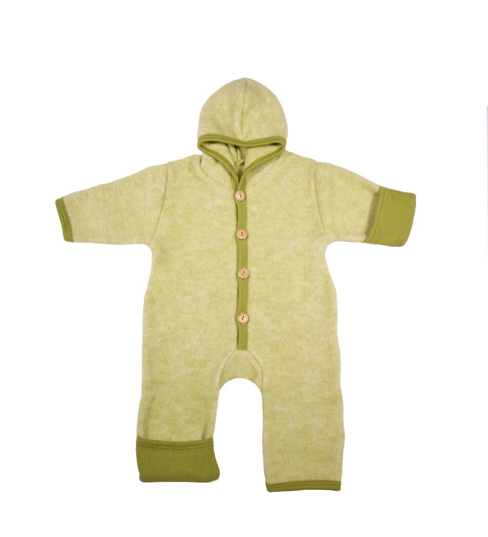 Cosilana Wollfleece-Overall grün