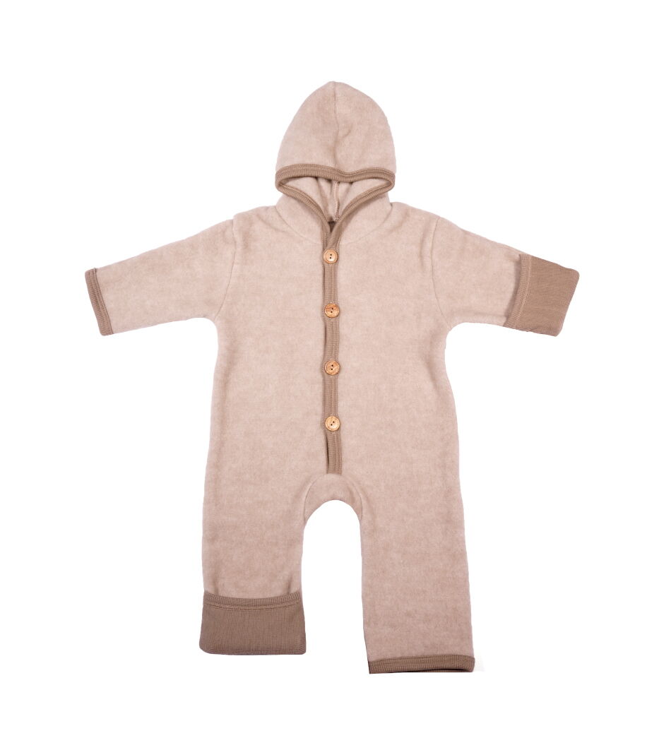 Cosilana Wollfleece-Overall hellbrau
