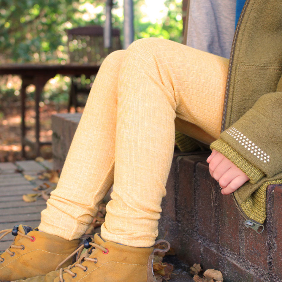 Cosilana Leggings mit Baumwolle gelb