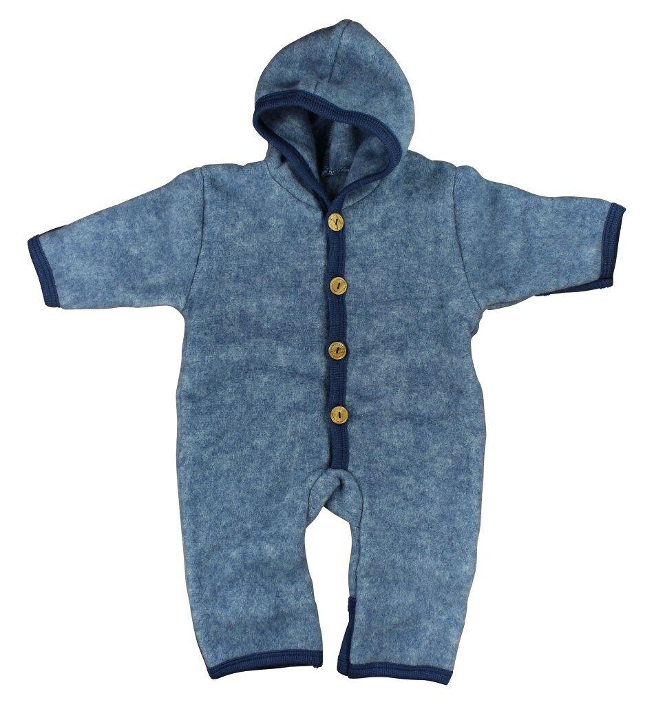 Cosilana Wollfleece-Overall blau
