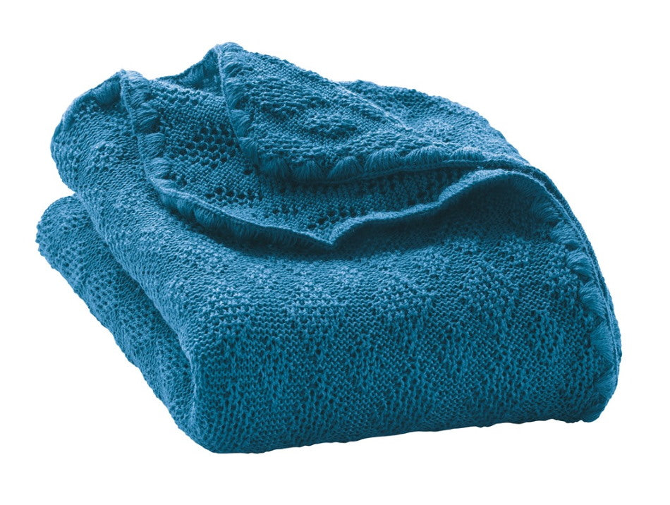 Disana Woll-Babydecke blau
