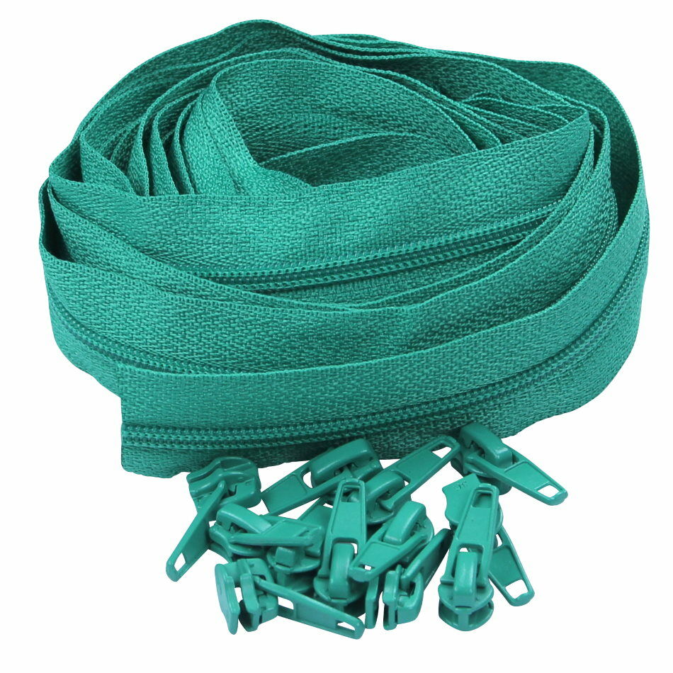 Endlos-Reißverschluss 4mm 3m lang jade
