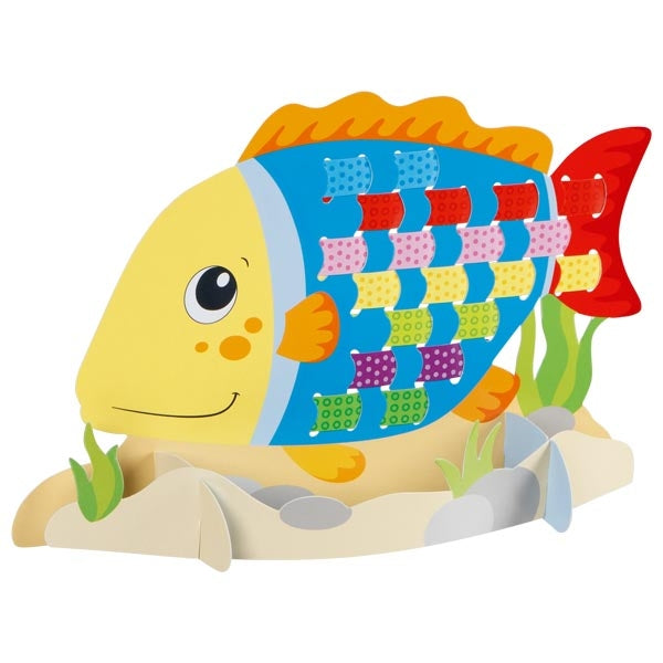 goki Bastelset Flecht- und Webbilder Tiere Fisch