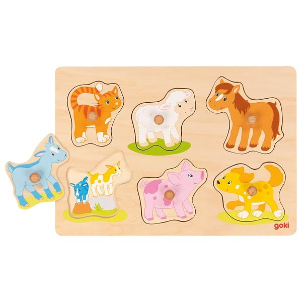 goki Steckpuzzle mit Hintergrund