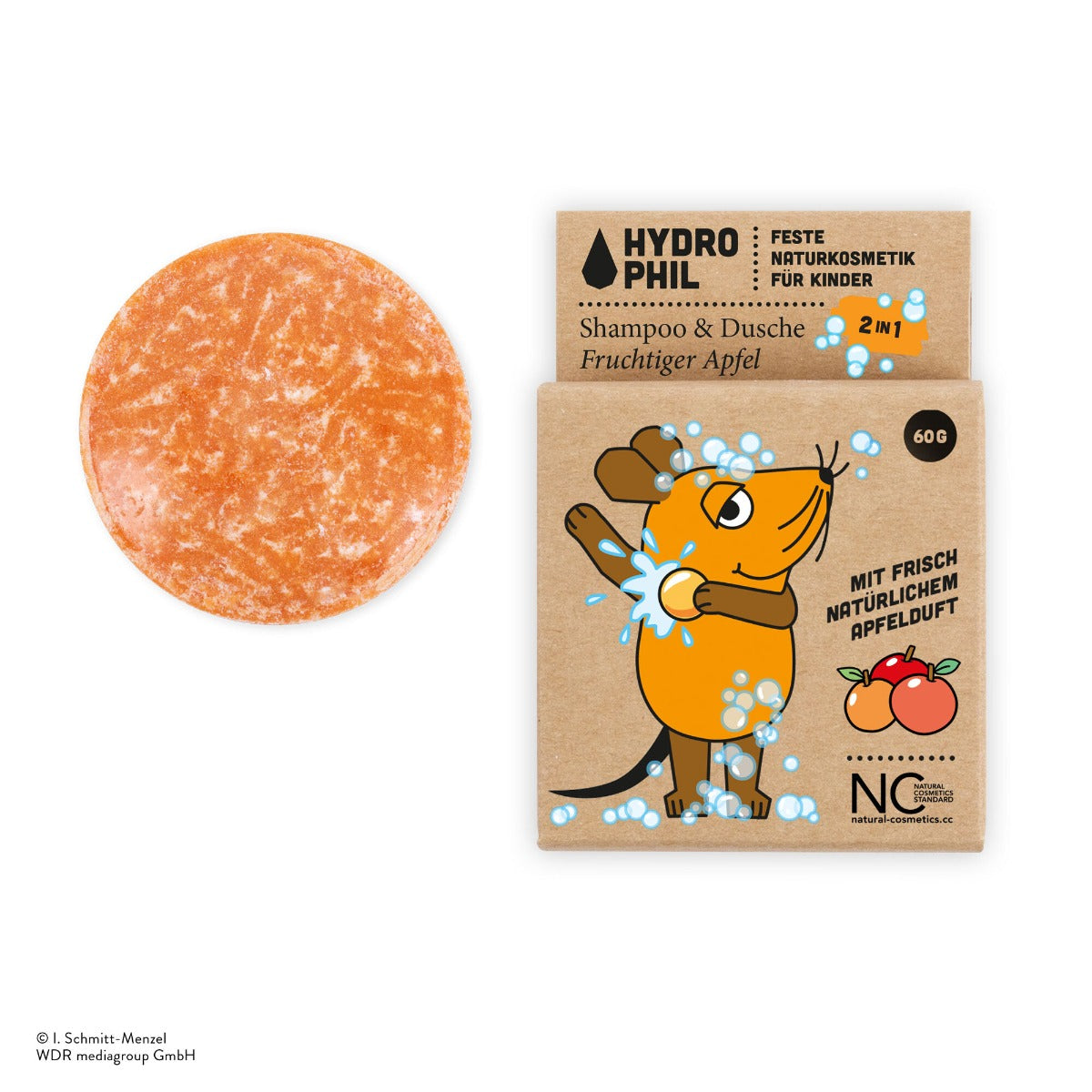 Hydrophil Festes 2in1 Shampoo + Dusche mit der Maus