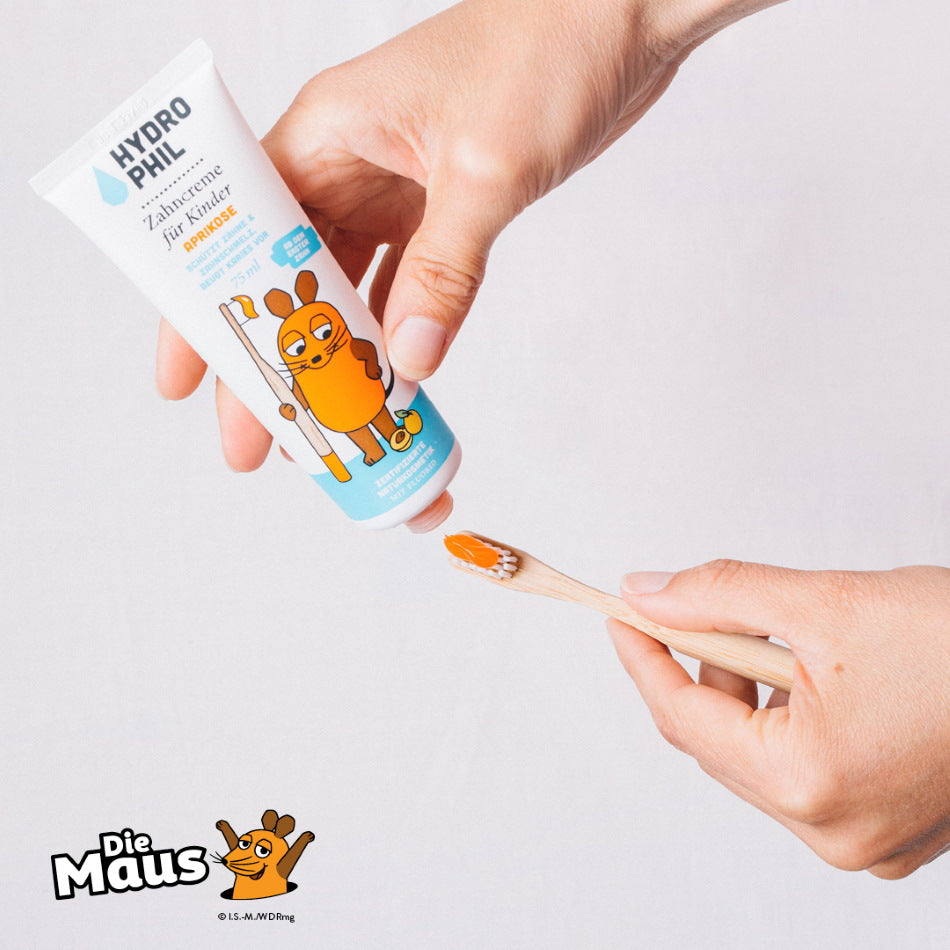 Hydrophil Kinderzahncreme Aprikose 75 ml - Maus
