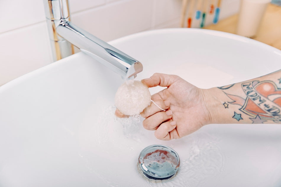 Hydrophil Konjac-Schwamm