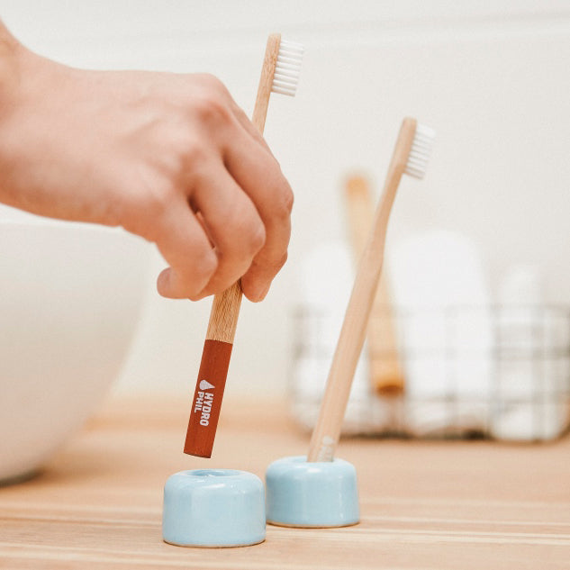 Hydrophil Zahnbürstenhalter blau