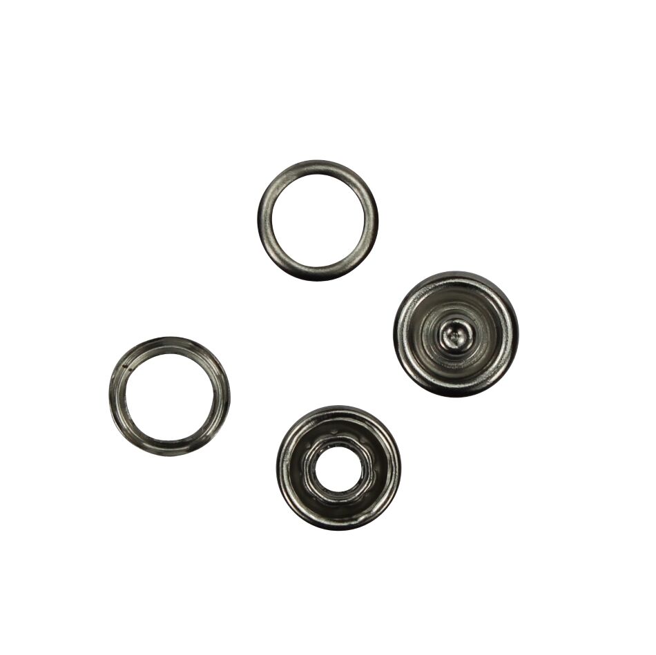 Jersey-Druckknöpfe silber