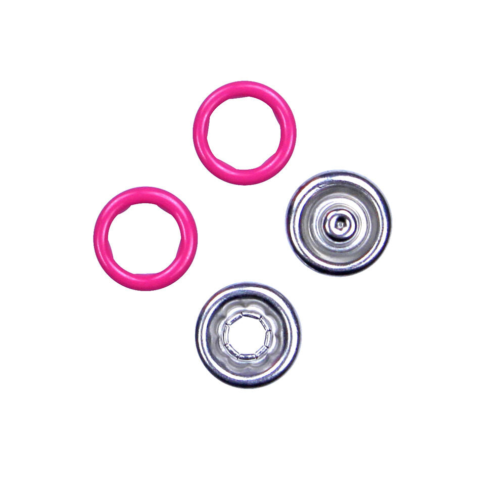 Jersey-Druckknöpfe pink