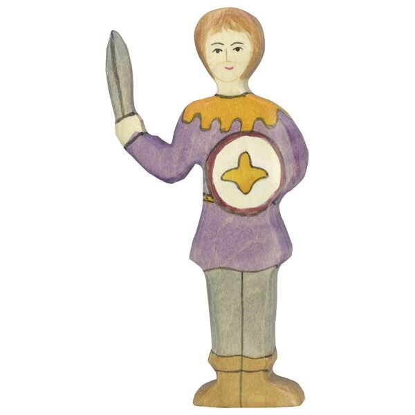 Holztiger Junge violett