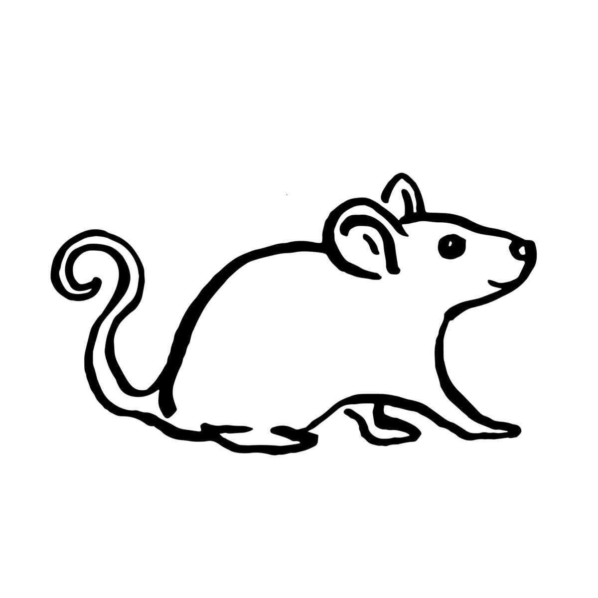 Kostkamm Kindernagelbürste Maus