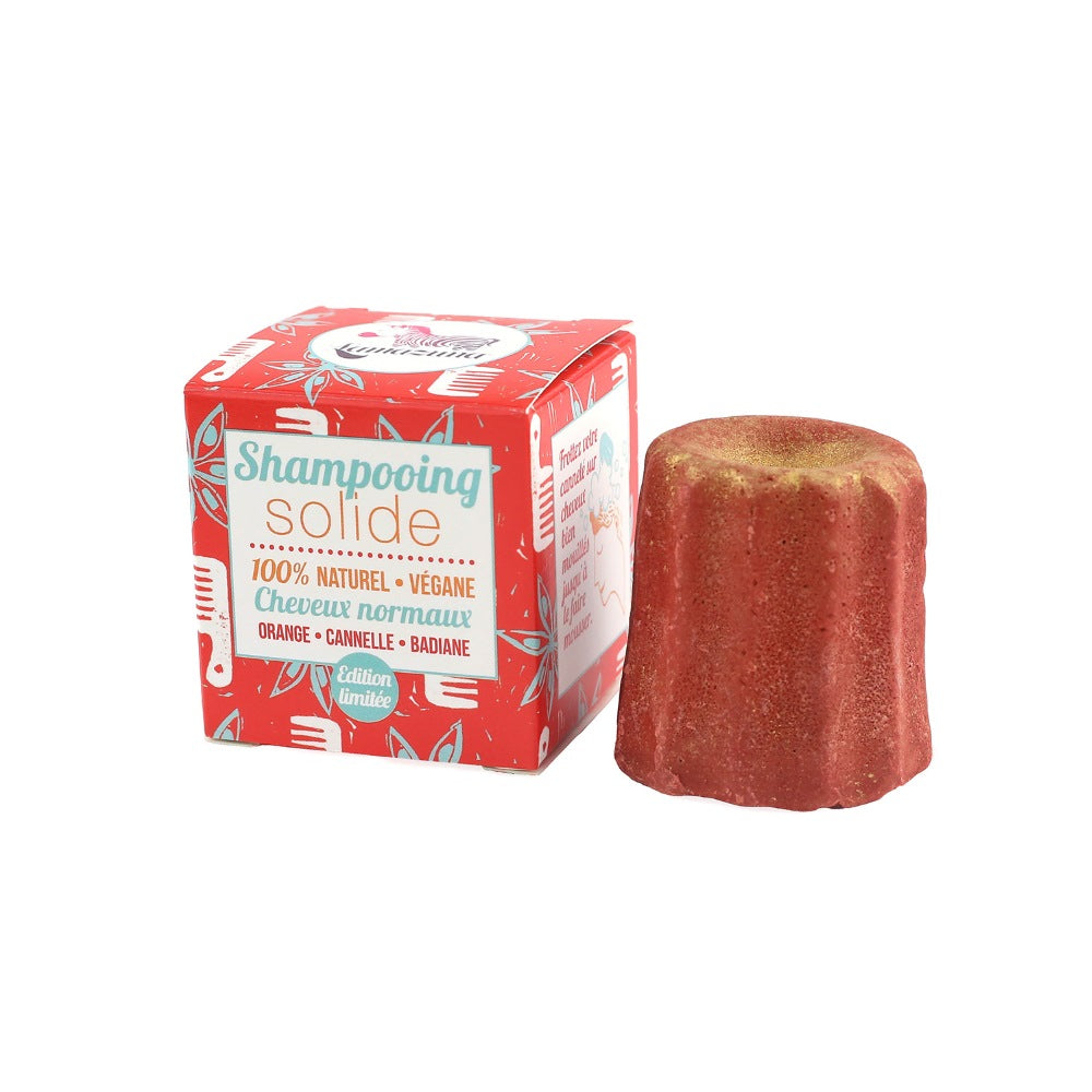 Lamazuna Festes Shampoo Orange, Zimt und Sternanis