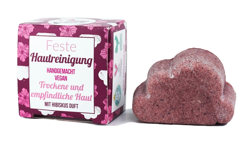 Lamazuna Feste Gesichtsreinigung mit Hibiskus