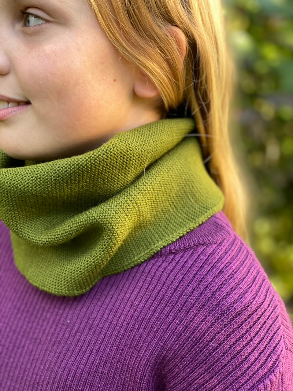 Glückswindel Loopschal Moos