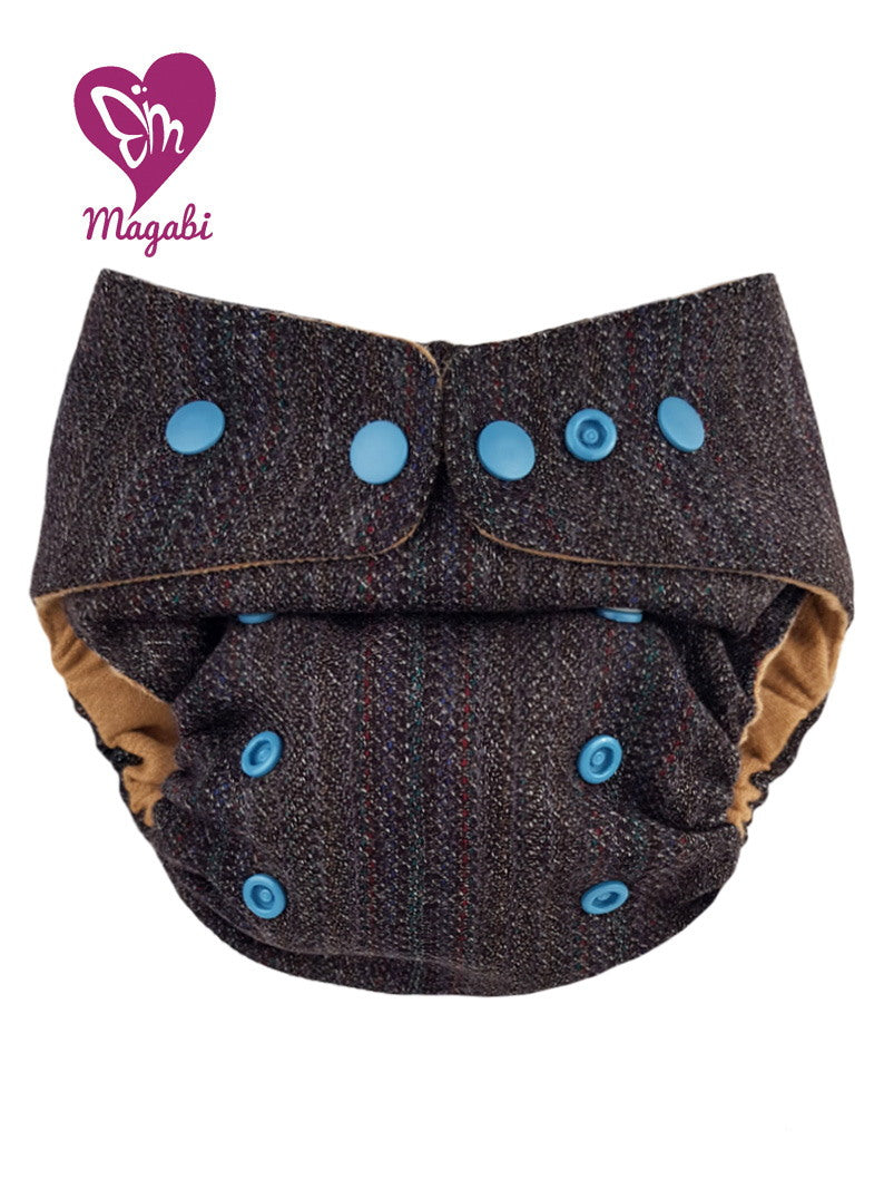 Magabi Wollüberhose braun-meliert OneSize+