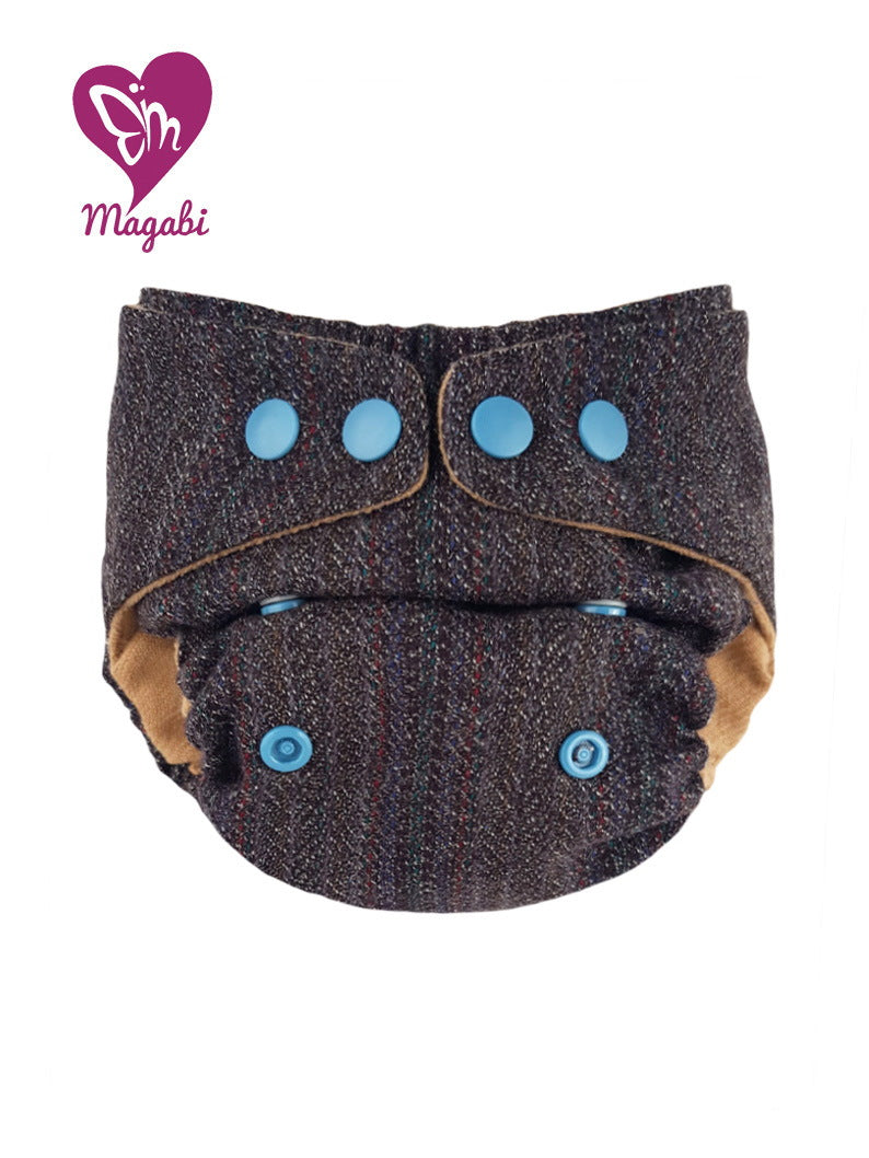 Magabi Wollüberhose braun meliert S-M