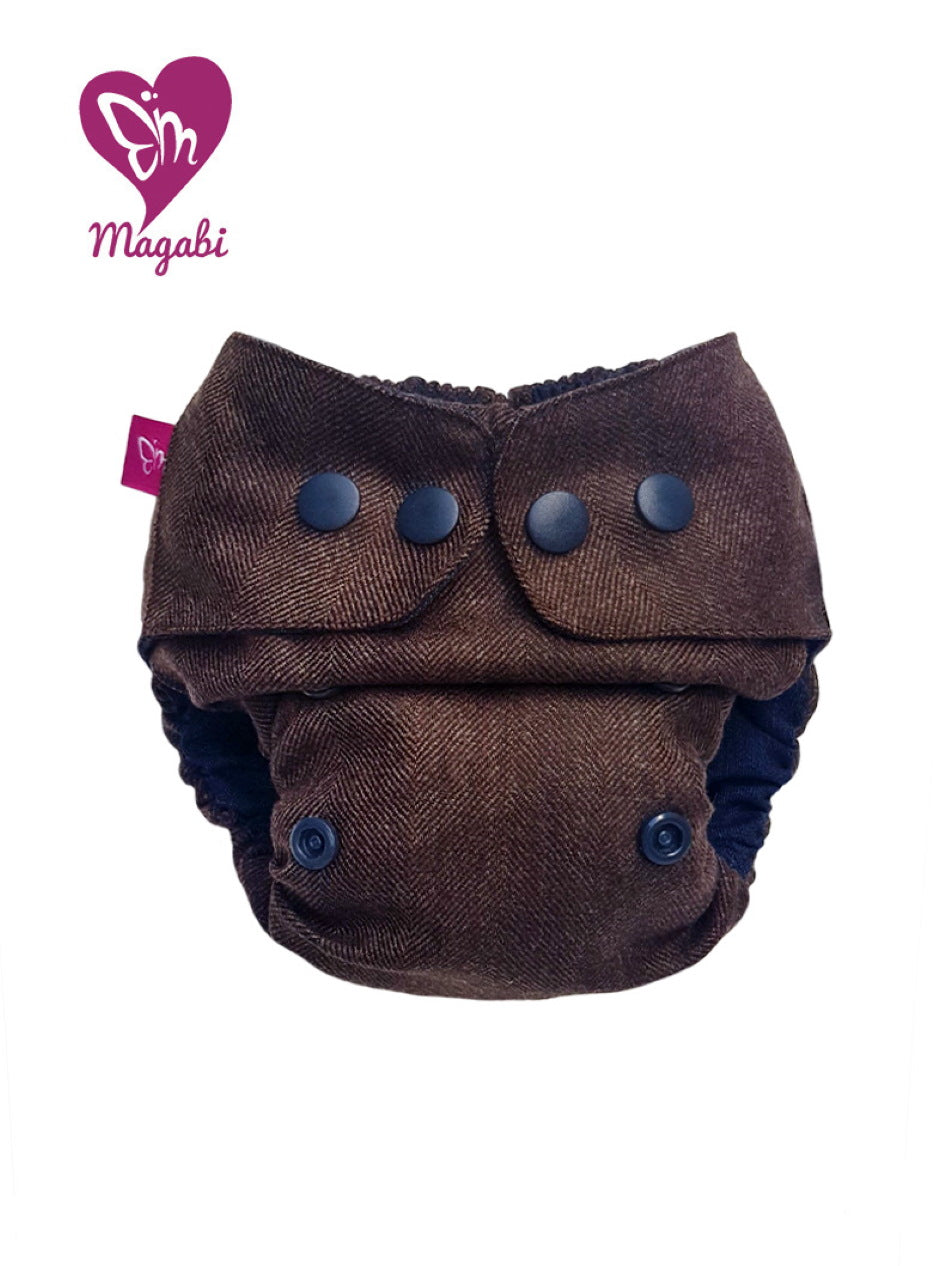 Magabi Wollüberhose dunkelbraun S-M