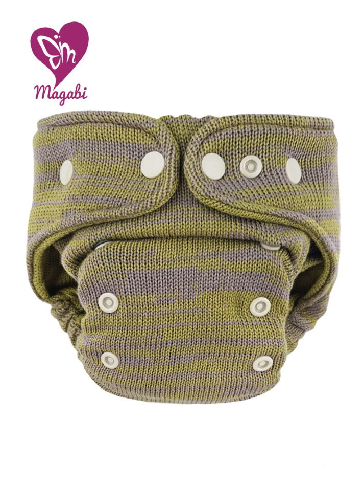Magabi Wollüberhose oliv-lavendel OneSize