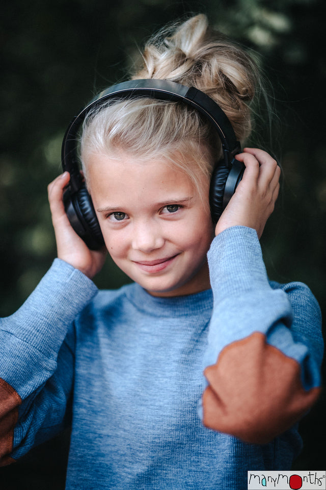 ManyMonths Pullover mit Ellenbogenschonern