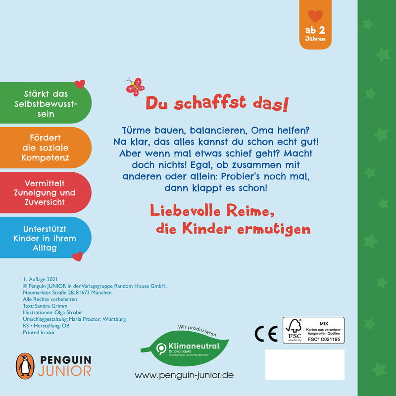 Mein Starkmacher-Buch - Du schaffst das ganz bestimmt, mein Schatz!