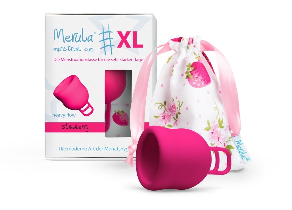 Merula Menstruationstasse XL Strawberry