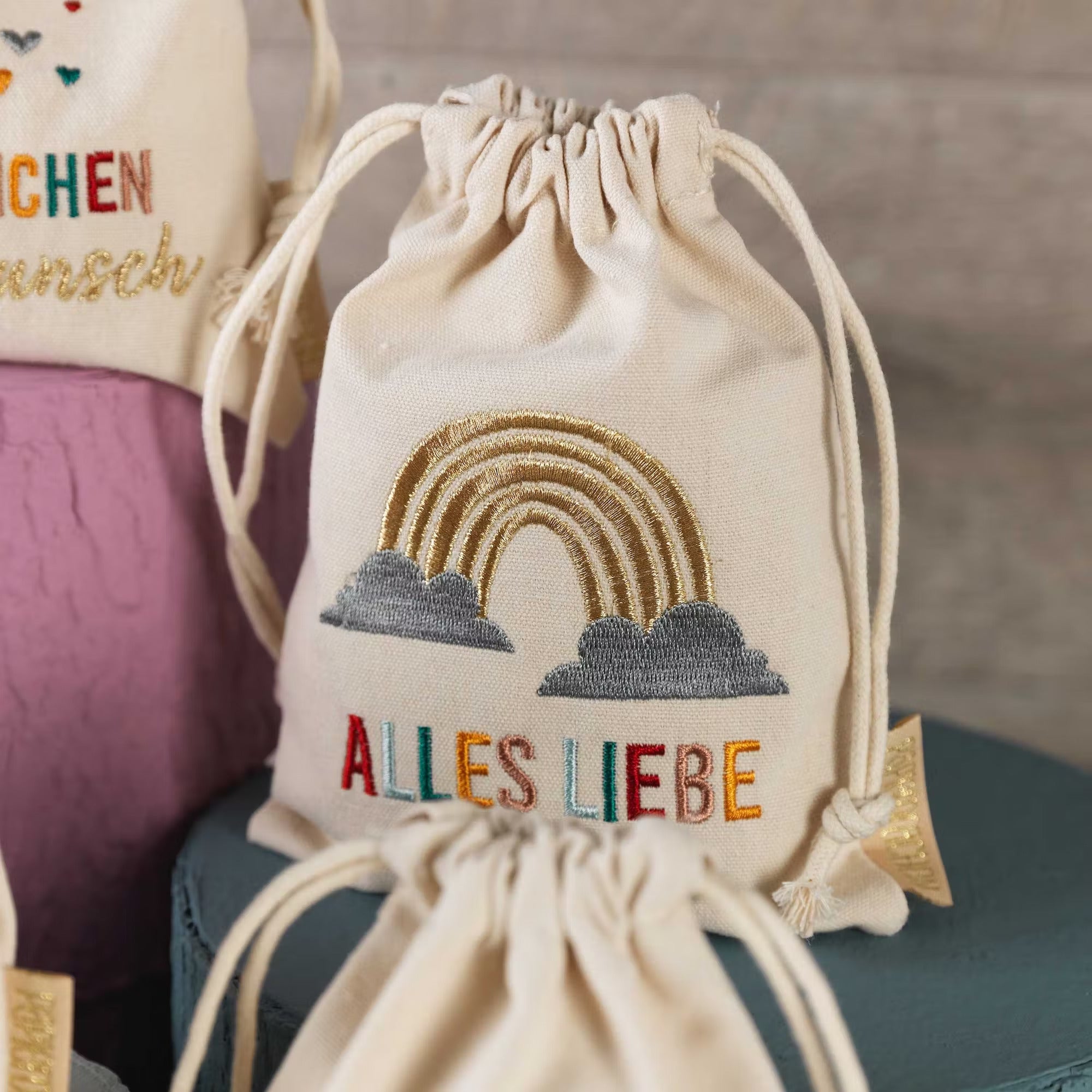 Papierdrachen Geschenksäckchen