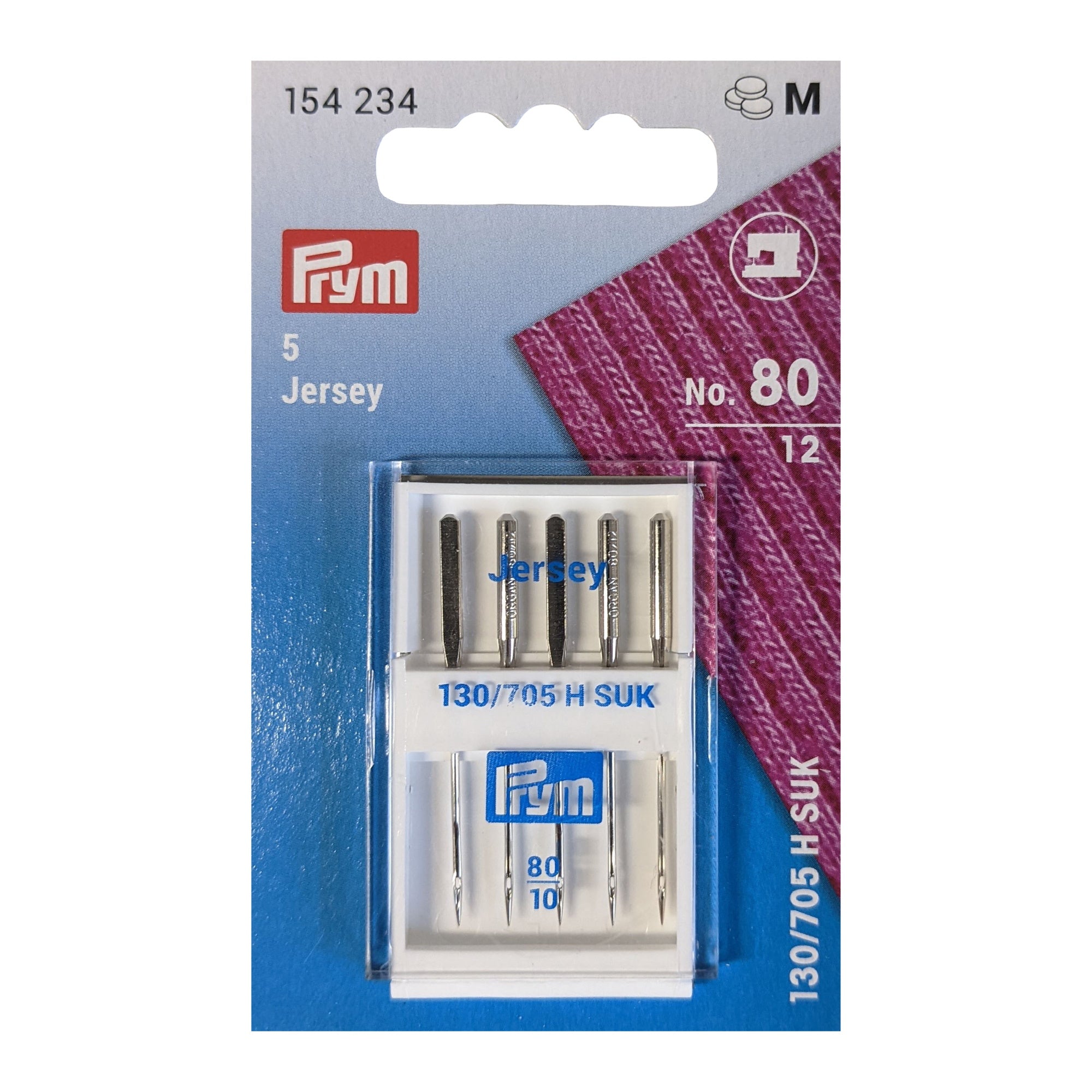 Prym Jersey Nähmaschinennadeln 80/12 5er Set