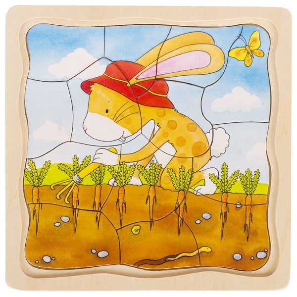 Goki Schichtenpuzzle Das Gemüsebeet