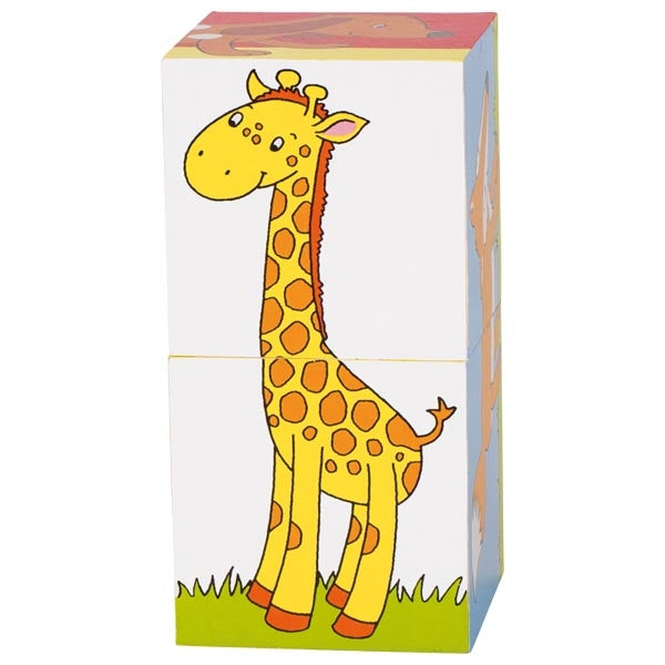 Würfelpuzzle Giraffe