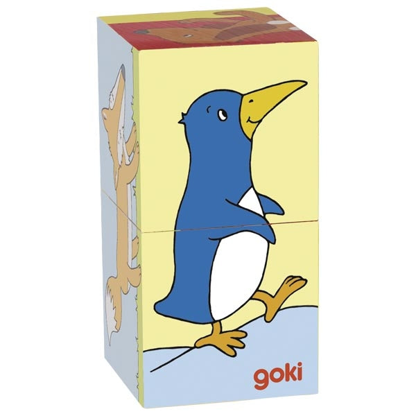Würfelpuzzle Pinguin