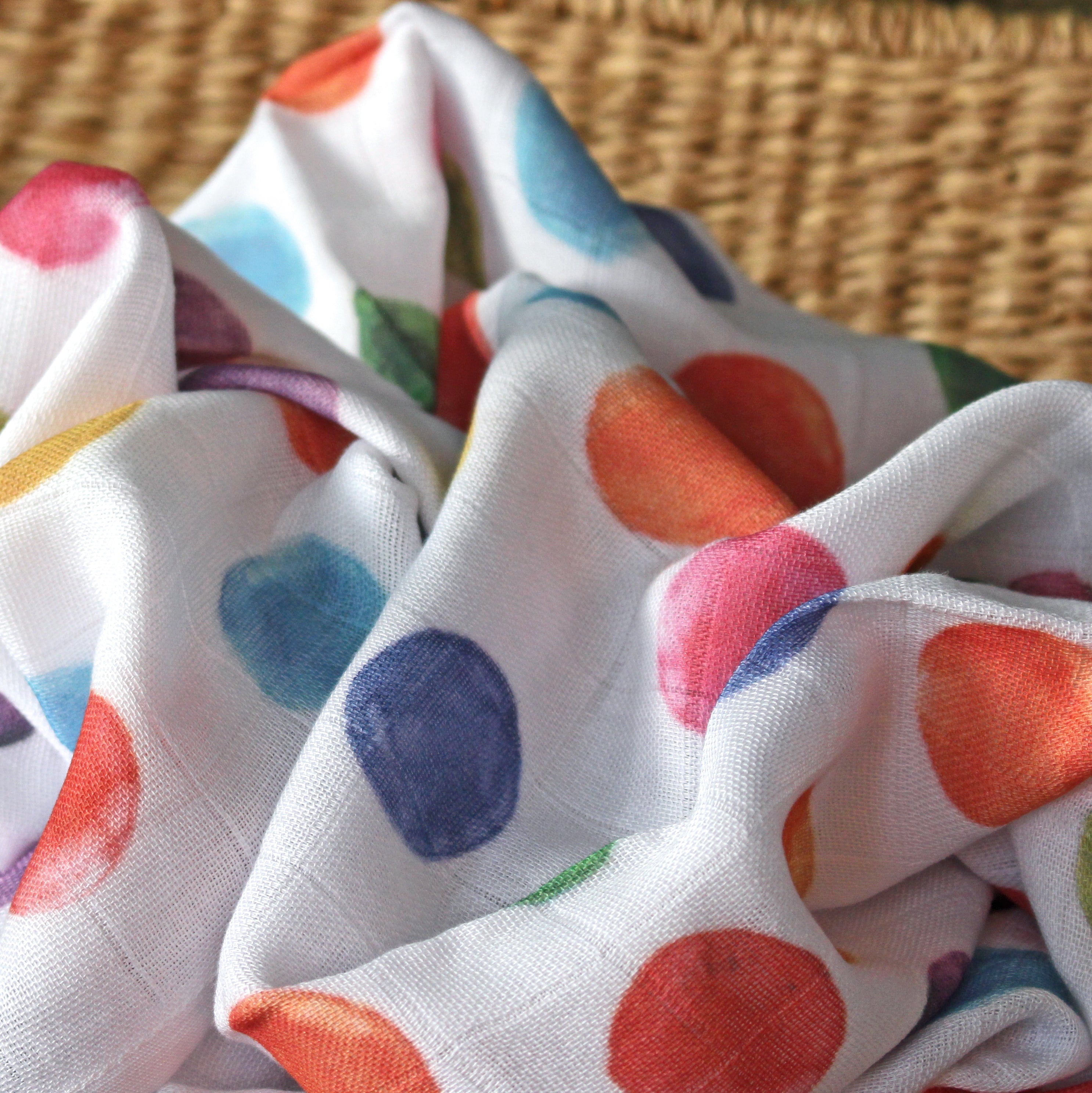 XKKO Bambus-Mullwindel Polka Dots