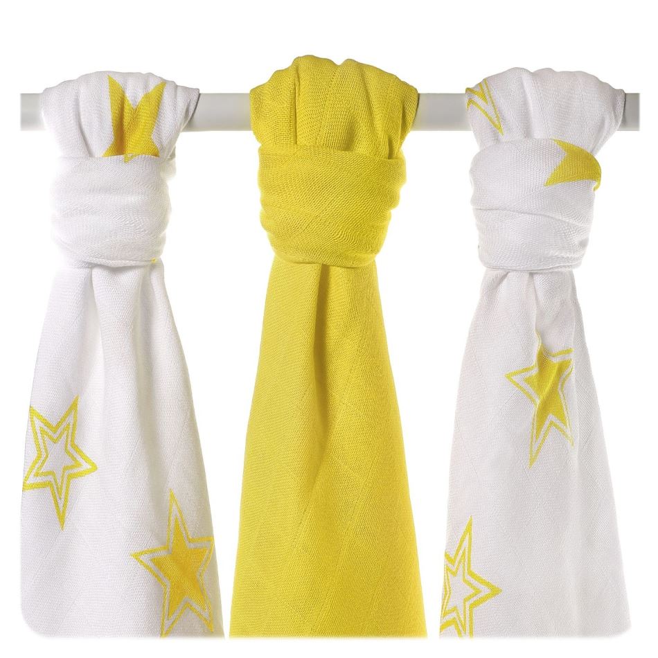 XKKO Bambus-Mullwindel Lemon Stars