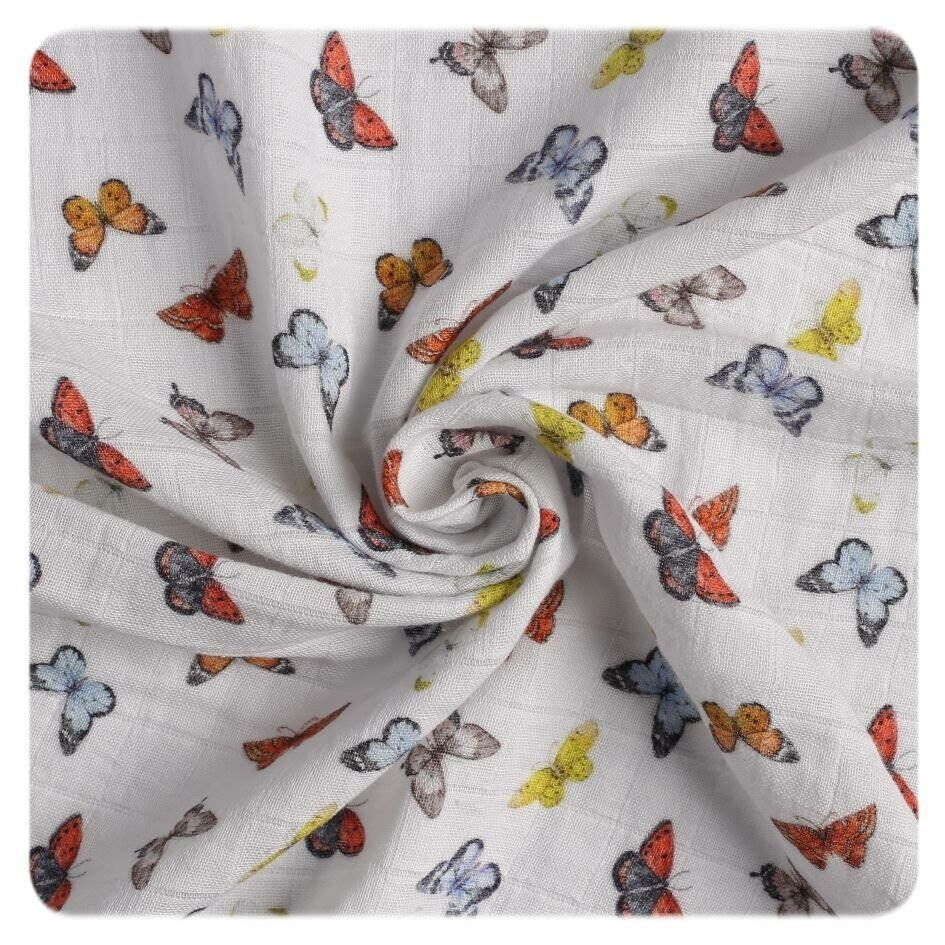 XKKO Mulltuch Schmetterlinge