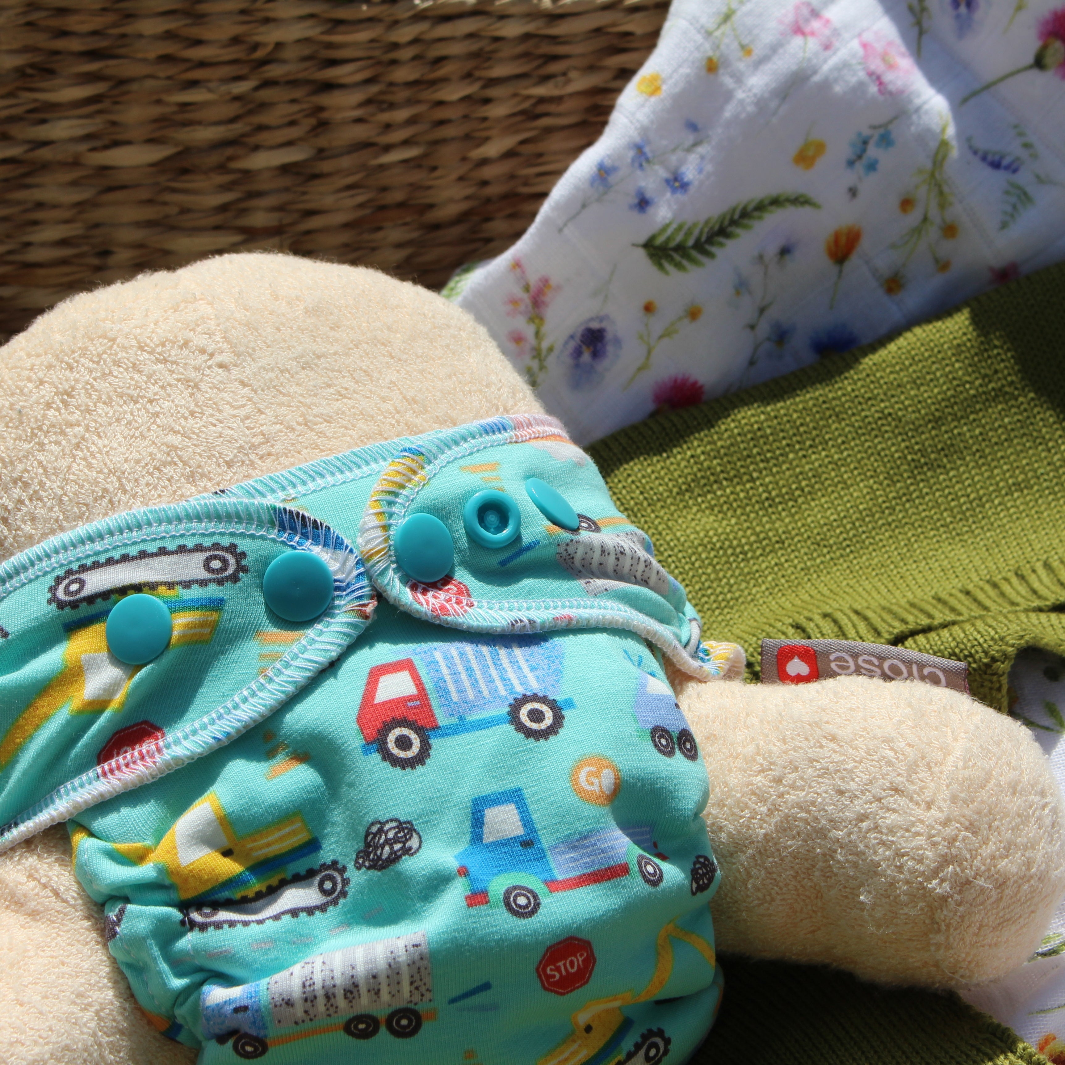 Hochwertige Stoffwindeln für Babys - nachhaltige Alternative zu Wegwerfwindeln