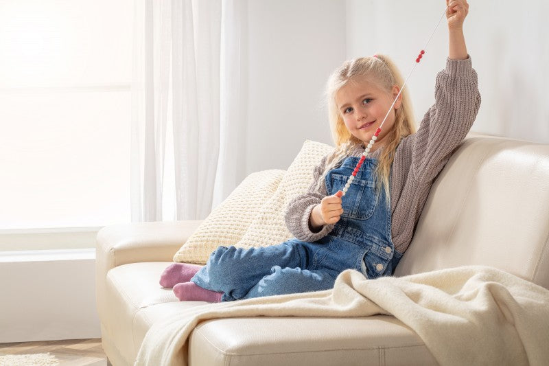 Wissner Rechenkette rot/weiß