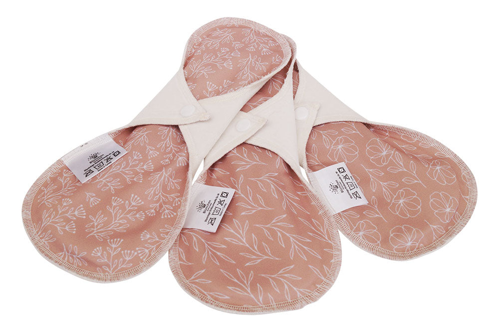 Blümchen Stoffbinde mit Hanf 3er-Set Floral Rosenholz