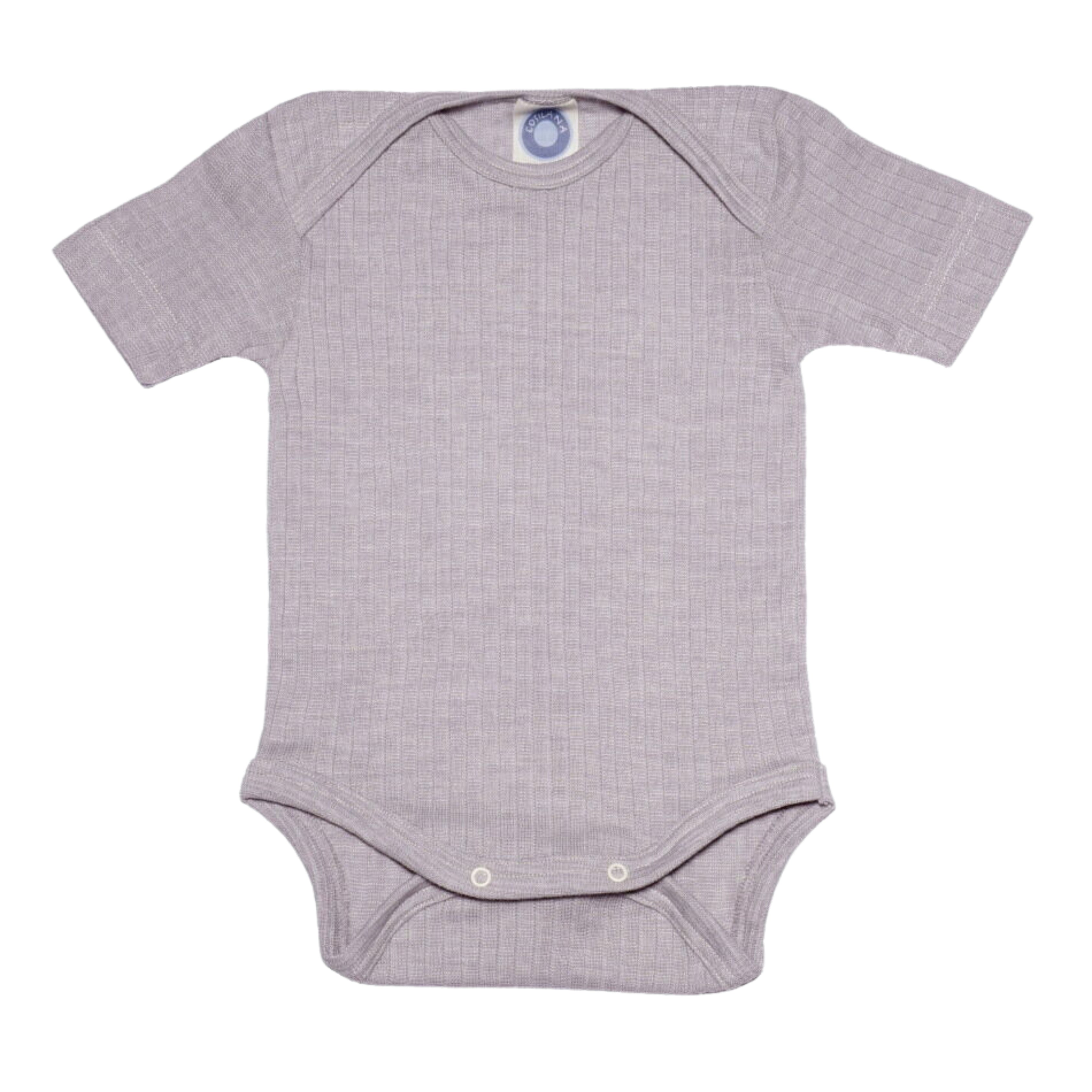 Cosilana Body kurzarm mit Baumwolle grau