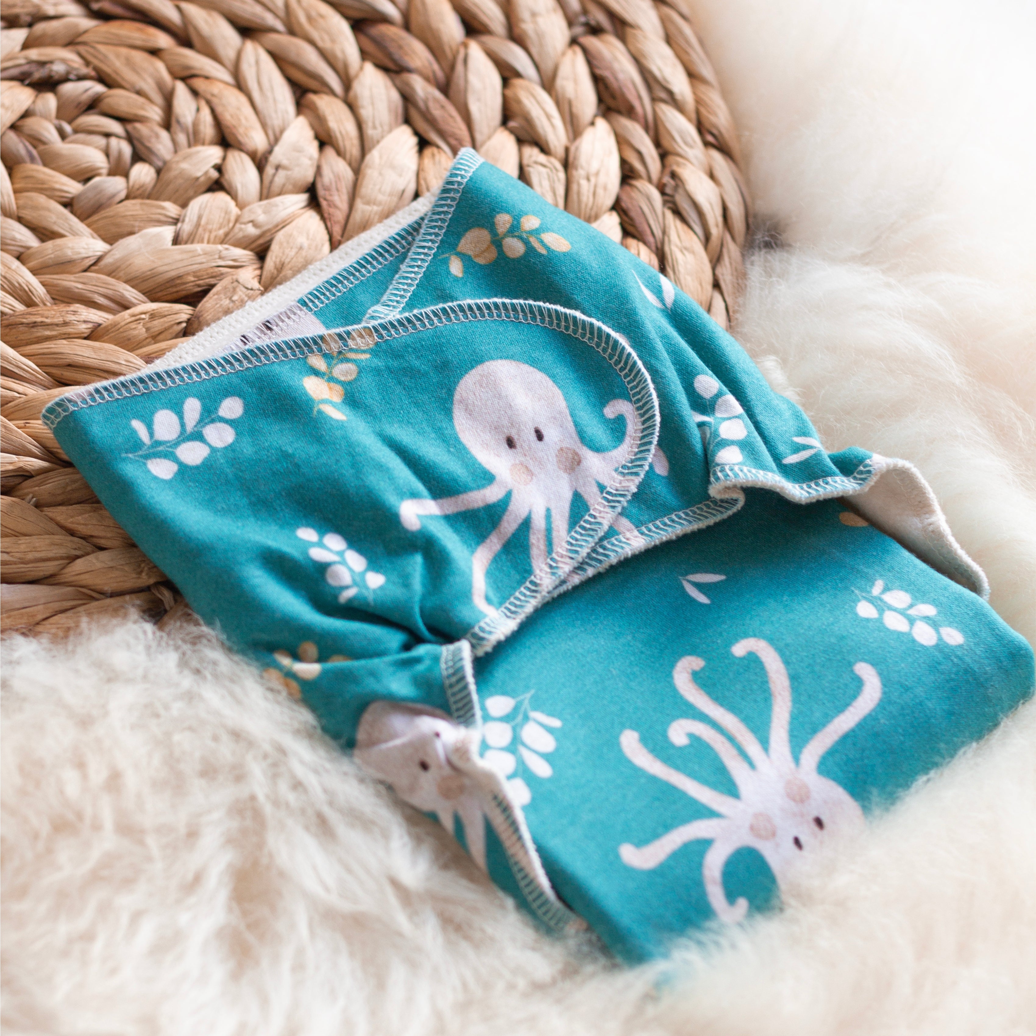 Glückswindel Flat-Wrap-Windel Oktopus