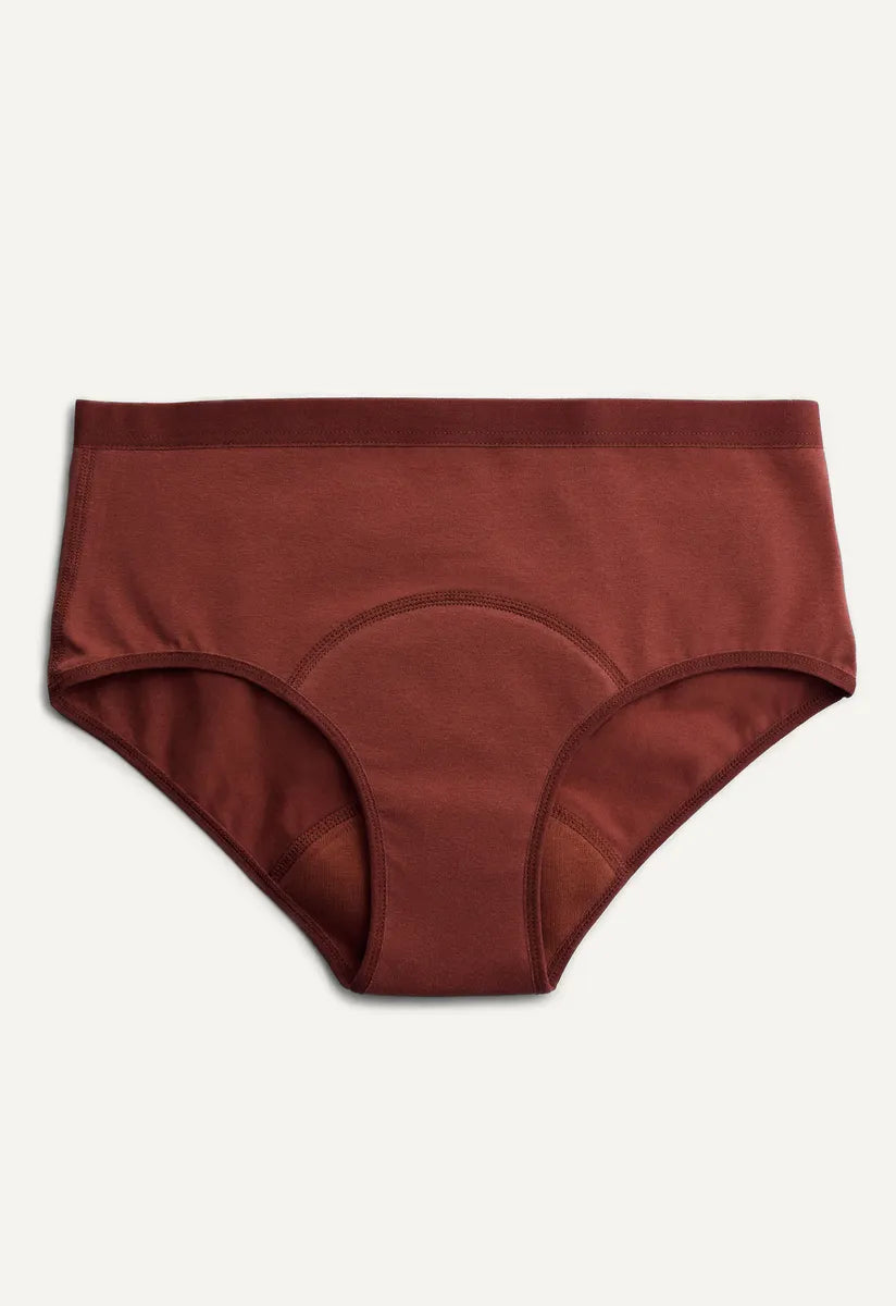 Imse Vimse Menstruationsunterwäsche Hipster braun vorn