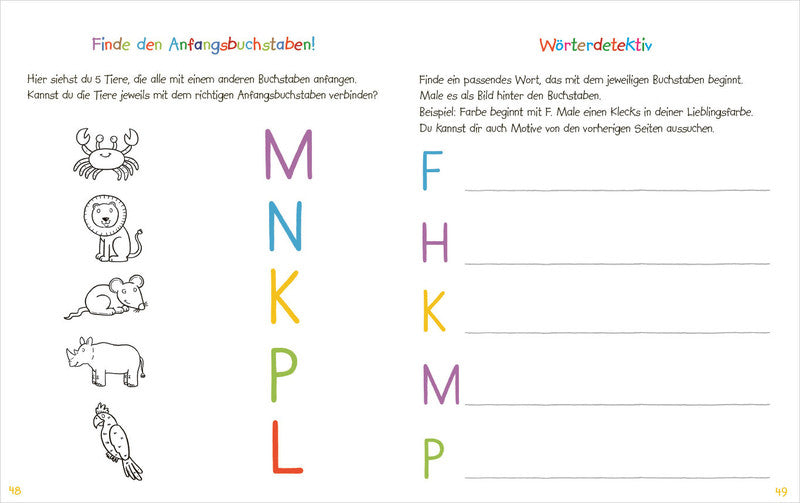 Mein kunterbuntes Buch der Buchstaben und Zahlen