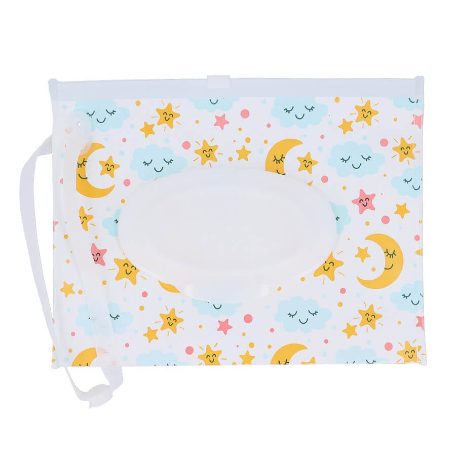 NoWaste Silikonbox für Feuchttücher Happymoon