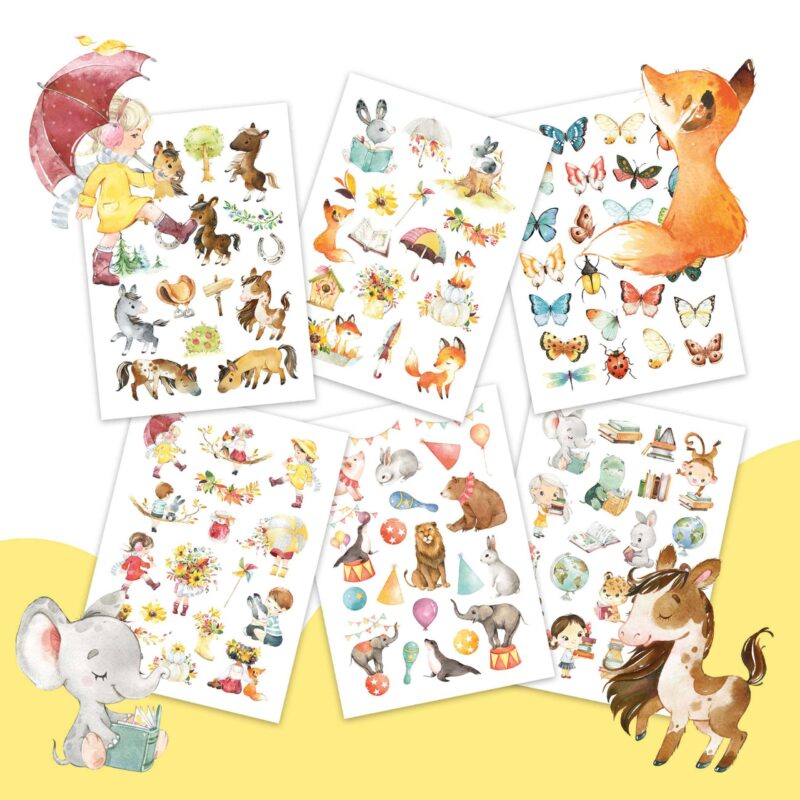 Papierdrachen 100 Kindertattoos