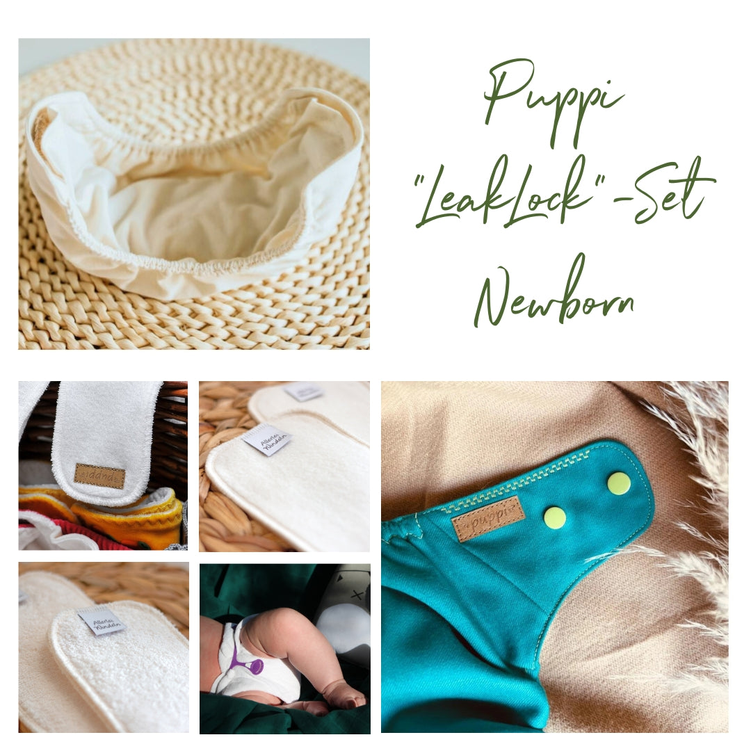 Puppi "LeakLock"-Set Newborn Amazonite Snaps
