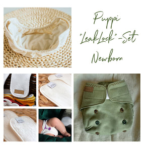 Puppi "LeakLock"-Set Newborn Basil Klett