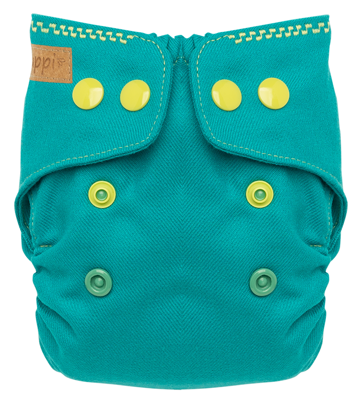 Puppi Wollüberhose V3 Amazonite Newborn Snaps